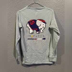 Ivory Ella Softball Long Sleeve T Shirt - Size XS